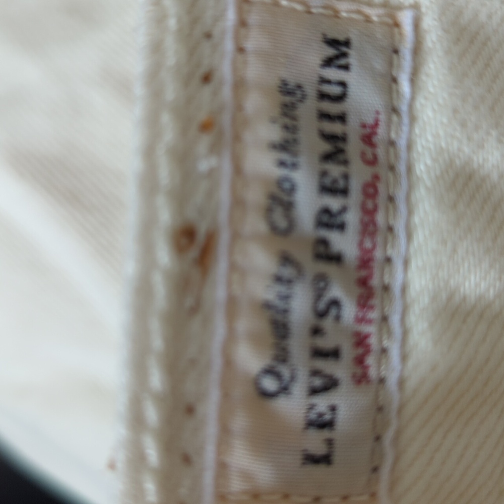 LEVI'S Ribcage Rainbow Denim Mini Skirt 27 - Picture 12 of 16